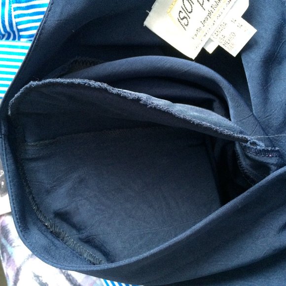 Joseph Ribkoff Vision Plus Womens Blazer Sz 14 Blue Long Sleeve Golden Buttons - Picture 7 of 9